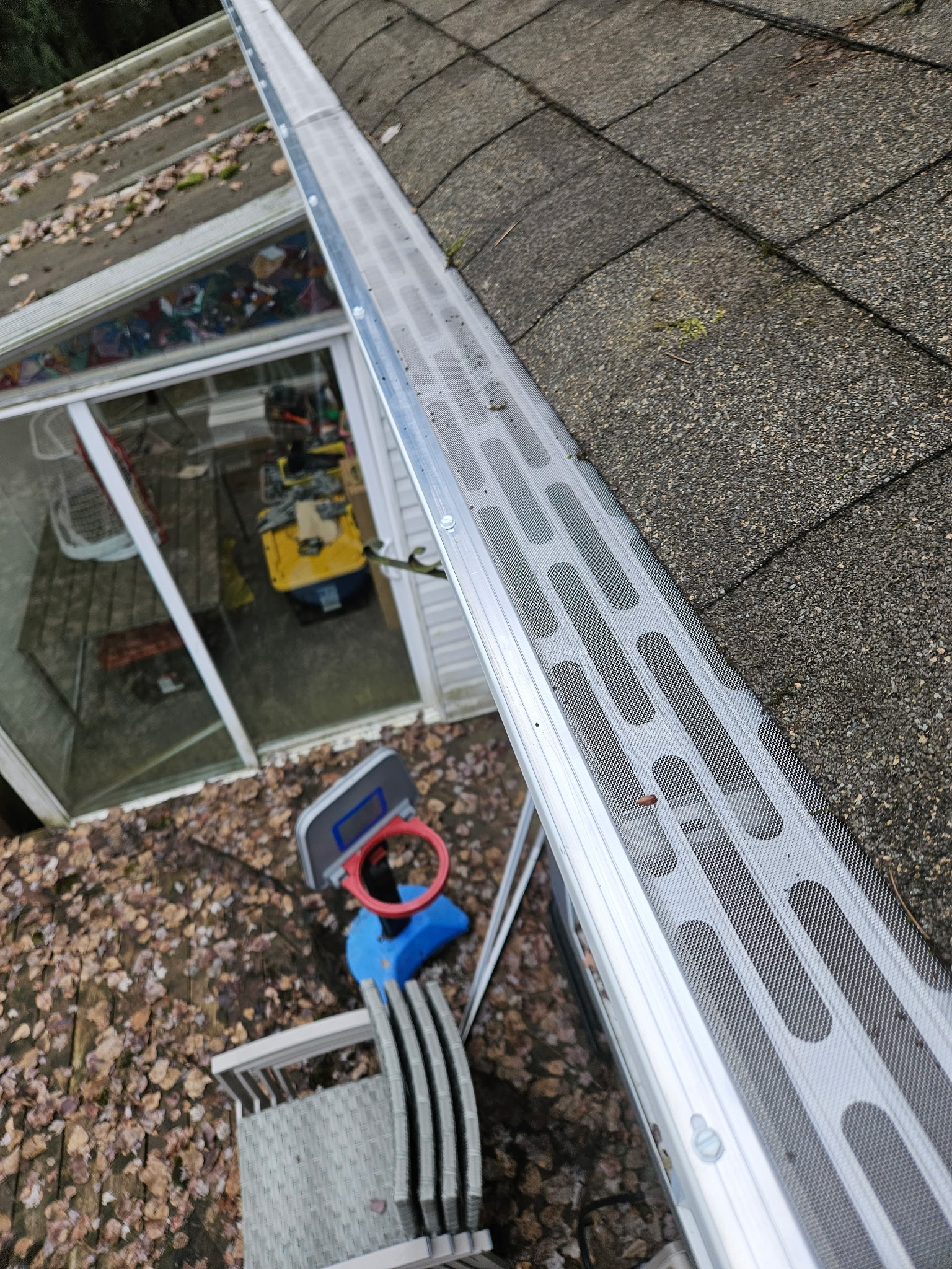 Eco Gutter Guard micro-mesh protection installed on a Surrey home